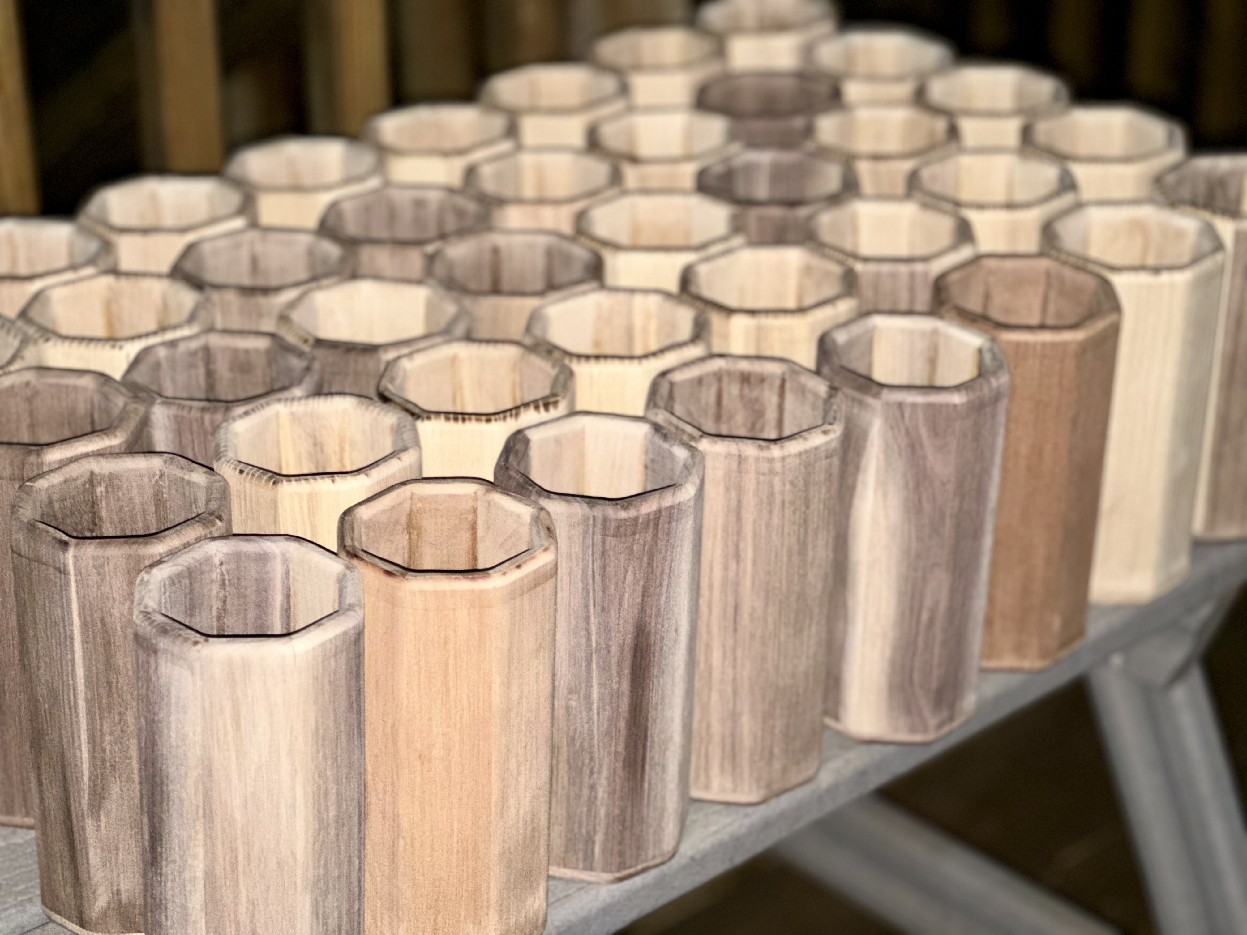 Raw wood before finishing