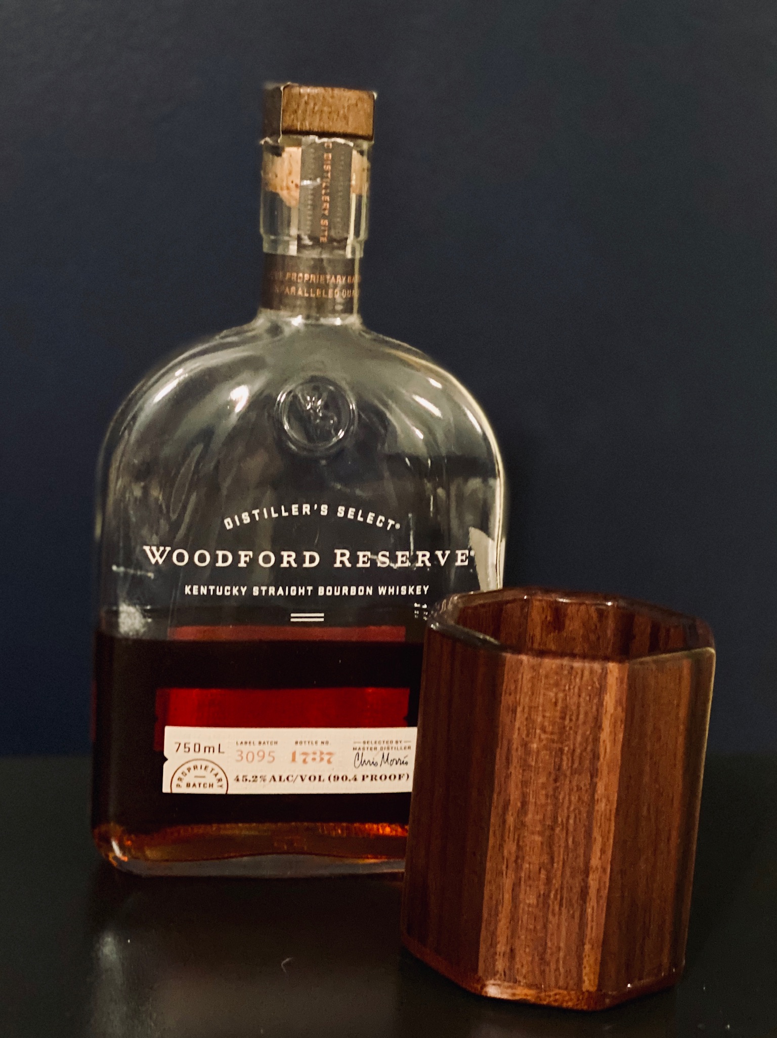 WhiskeyWood cup with Woodford Reserve
